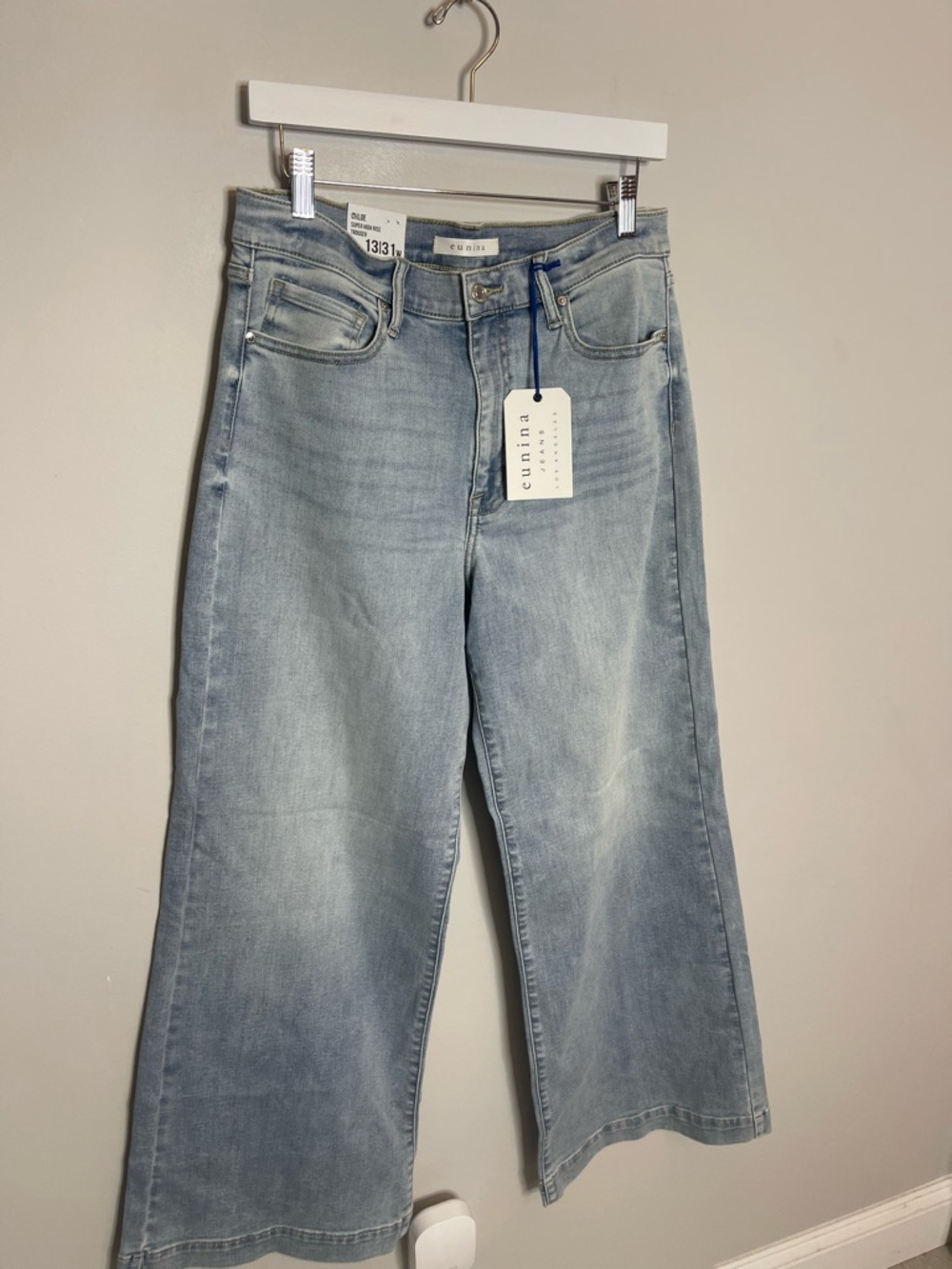 EUNINA CHLOE SUPER HIGH RISE TROUSER JEANS Size 31 NWT - Picture 8 of 13